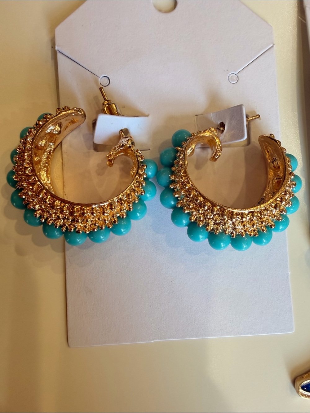 Turquoise Western Statement Earrings - Picture 5 of 6